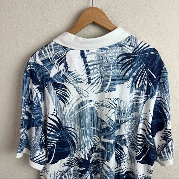 NEW NWT Robert Graham Men’s Polo Shirt Tropical Palm Print - Picture 8 of 12